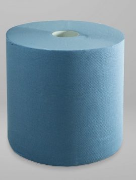 Papel Bobina Industrial Laminado Azul 4 Kg 2 Capas Pack 2 Bobinas